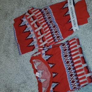 Victoria secret pants and long sleeve sleep set